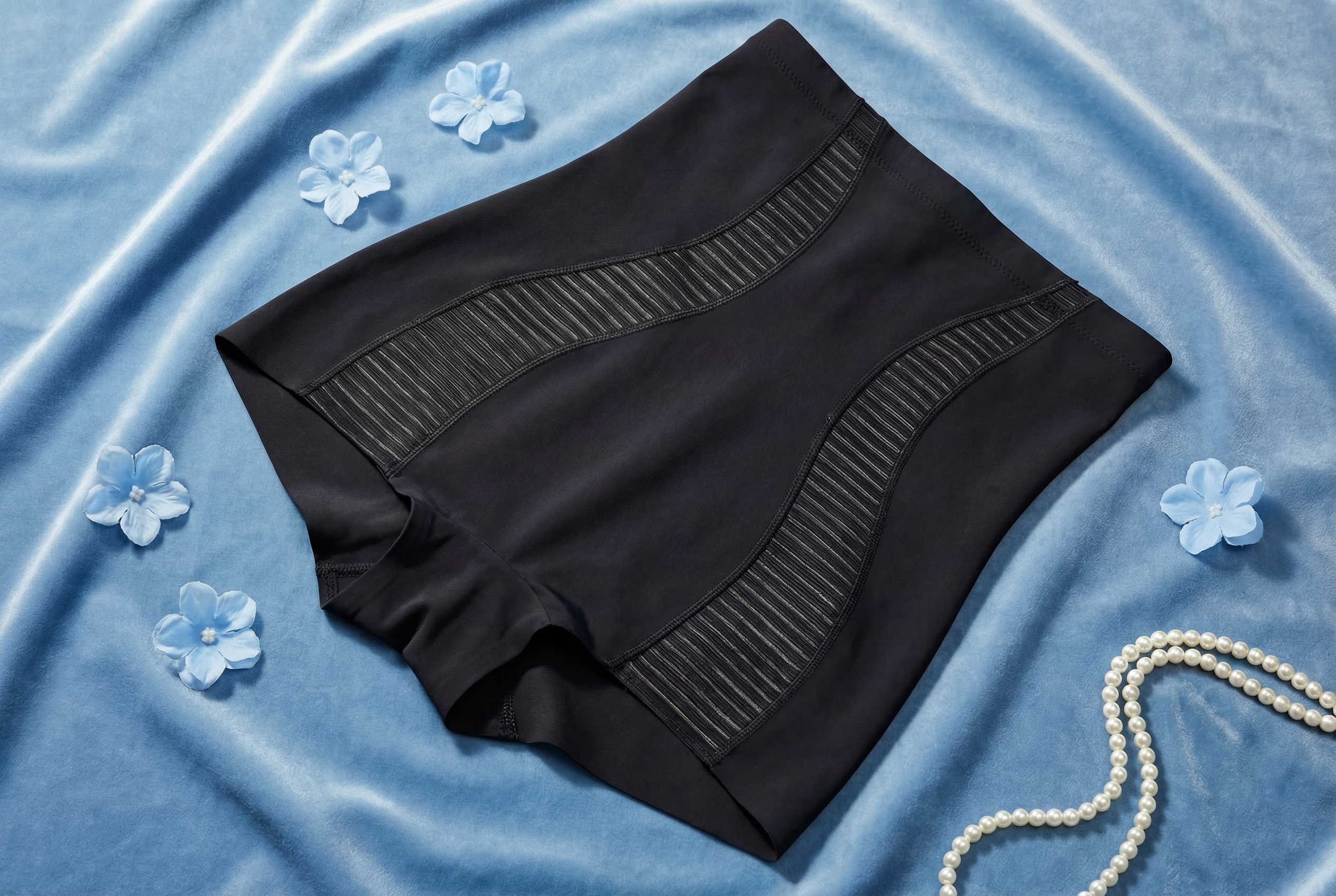 Hochwertige Shapewear Slip Schwarz/Beige - Luxus