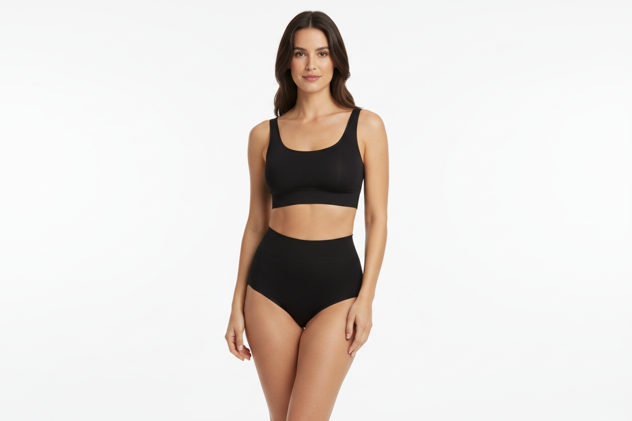 Realistyczne zdjęcie - czarny shapewear